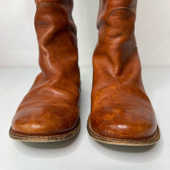 Frye Women’s 10 Paige Cognac Tall Riding Boots Wide Calf - Picture 10 of 16